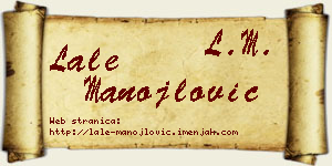 Lale Manojlović vizit kartica